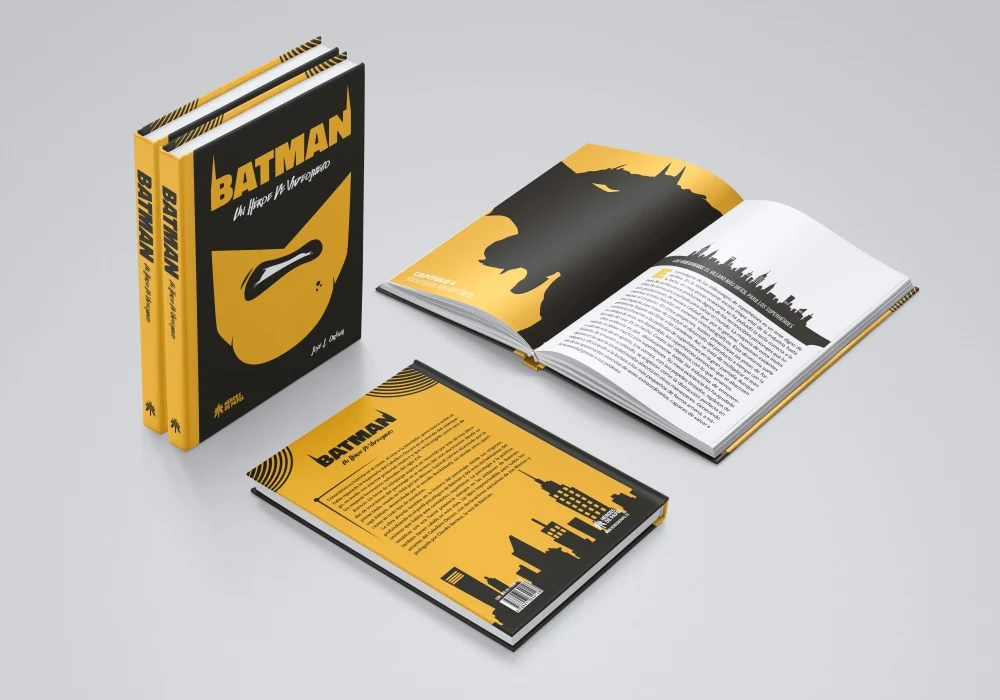 Batman: Un héroe de videojuego · Héroes de Papel · Diseño editorial