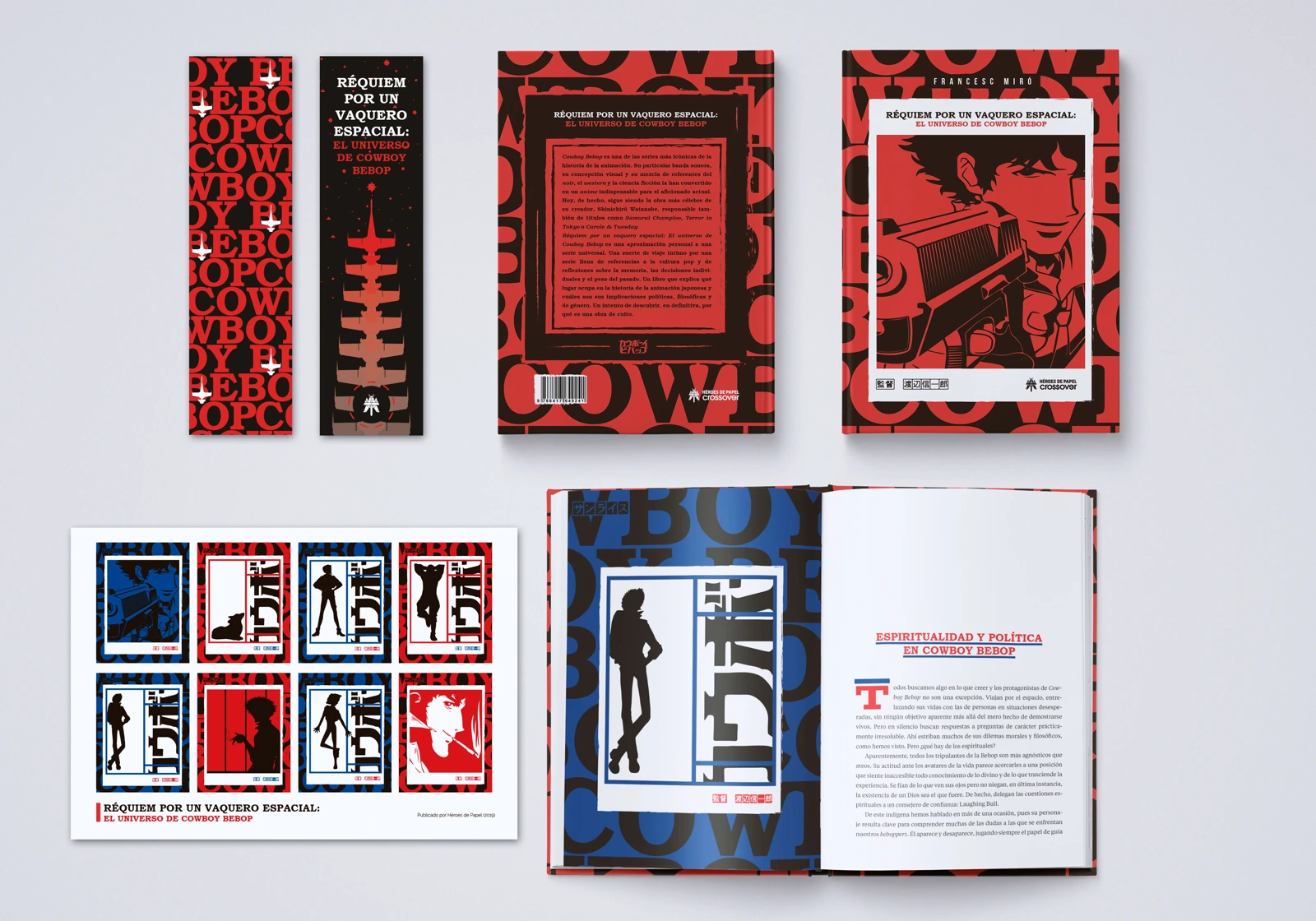 Cowboy Bebop · Réquiem por un vaquero espacial · Héroes de Papel · Diseño editorial · Presentación