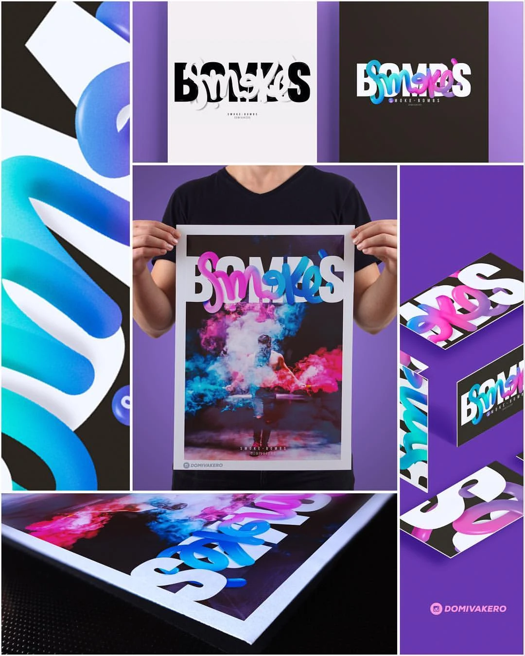 Smoke Bombs · Smoke Bombs · Identidad · Aplicaciones de marca