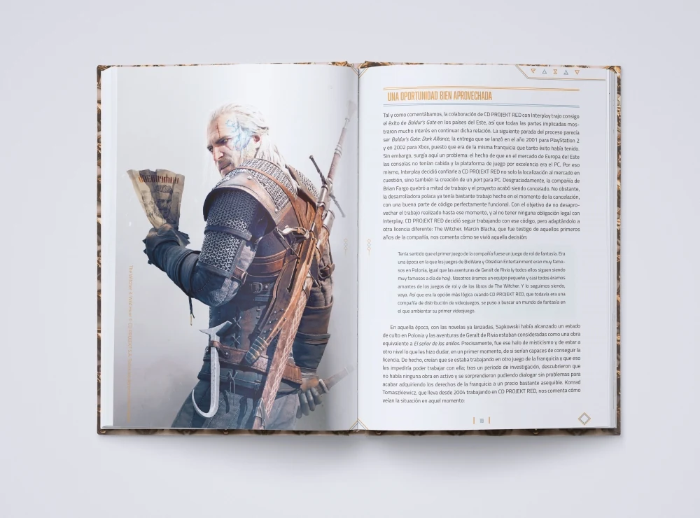El legado del lobo blanco · The Witcher · Héroes de Papel · Maquetación · Interior