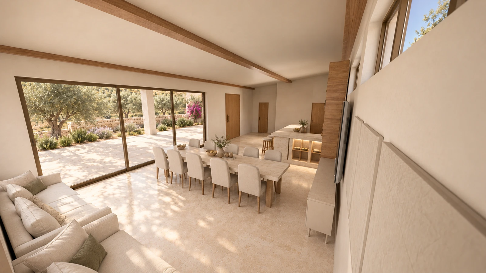 A house in the garden · Living room · 5