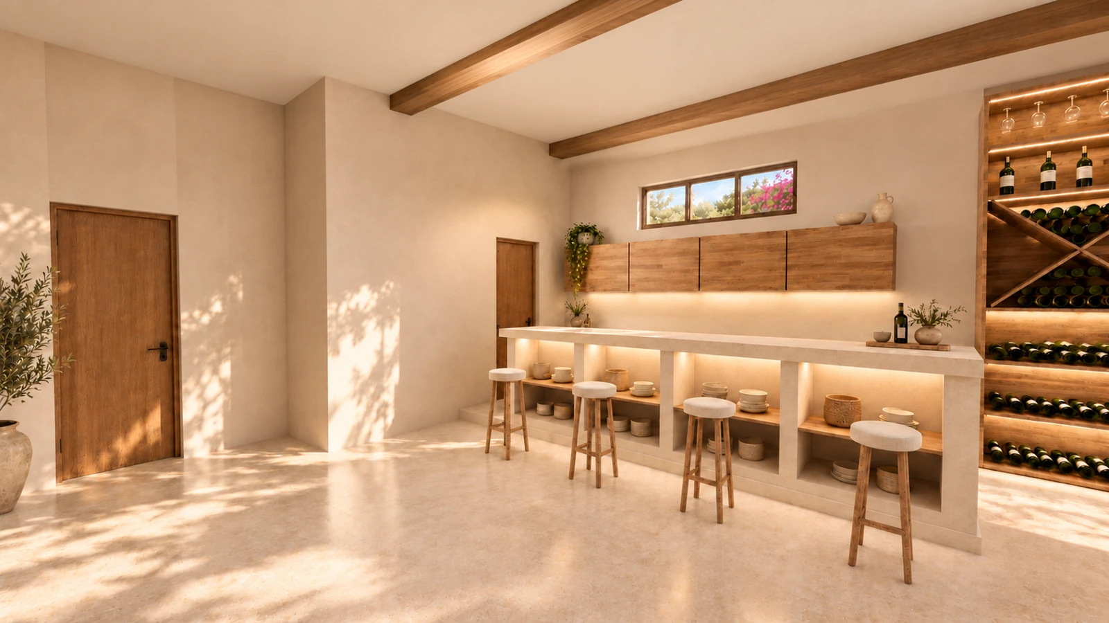 A house in the garden · Bar counter · 6